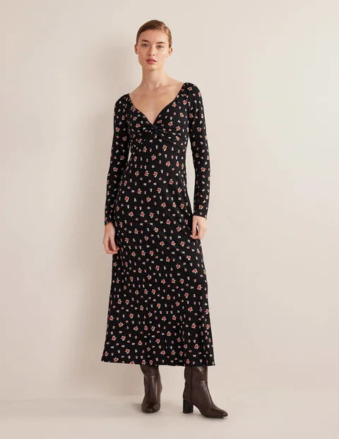 Sweetheart Jersey Midi Dress - The Birdcage