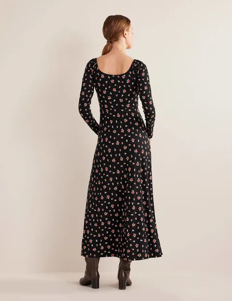Sweetheart Jersey Midi Dress - The Birdcage