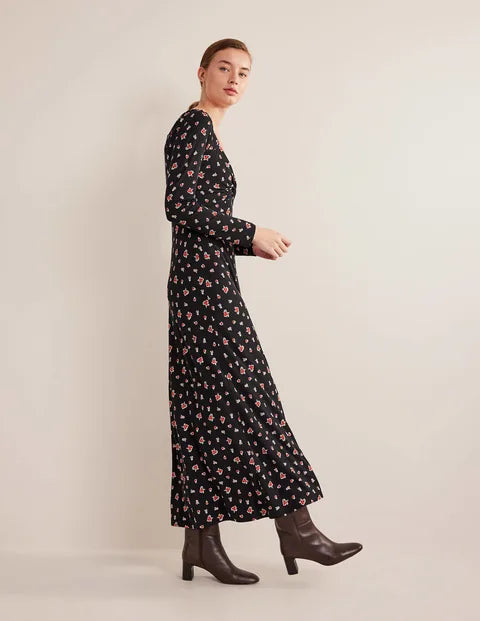 Sweetheart Jersey Midi Dress - The Birdcage