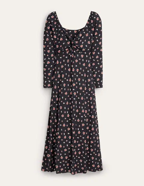 Sweetheart Jersey Midi Dress - The Birdcage
