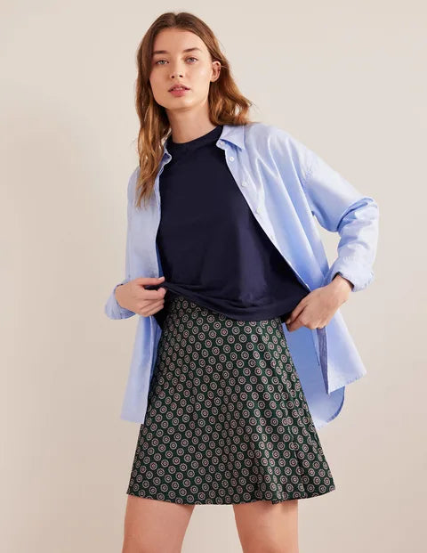 BODEN Jersey Wrap Mini Skirt - The Birdcage