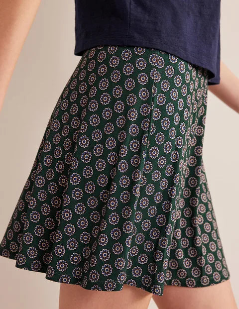 BODEN Jersey Wrap Mini Skirt - The Birdcage