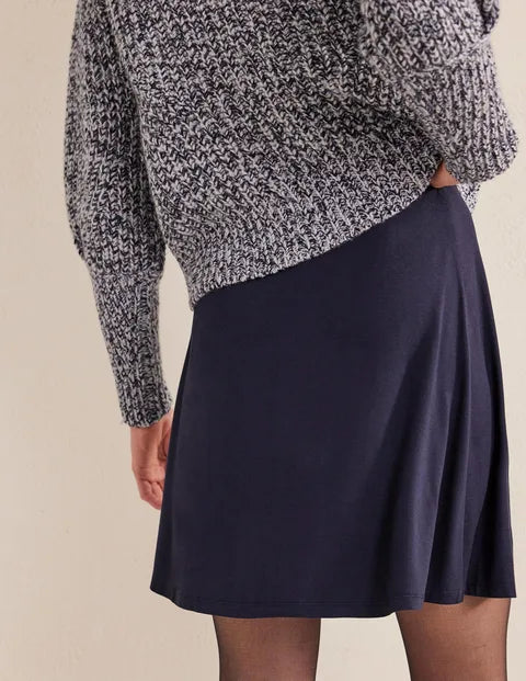 BODEN Jersey Wrap Mini Skirt - The Birdcage