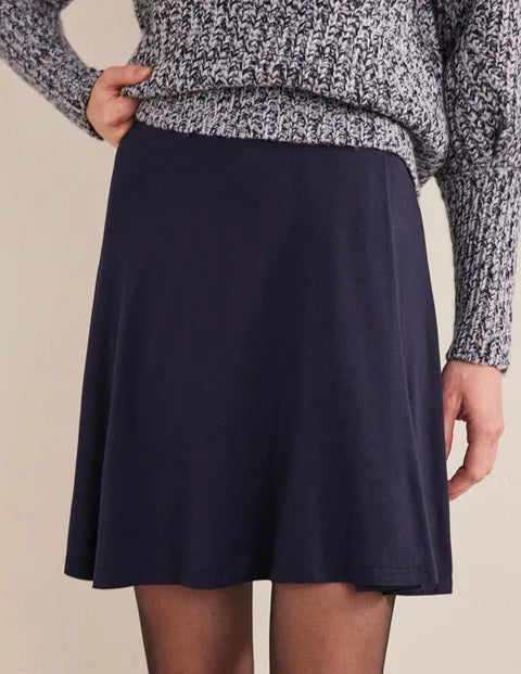 BODEN Jersey Wrap Mini Skirt - The Birdcage