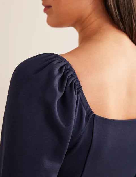 BODEN Square Neck Mini Jersey Dress - The Birdcage