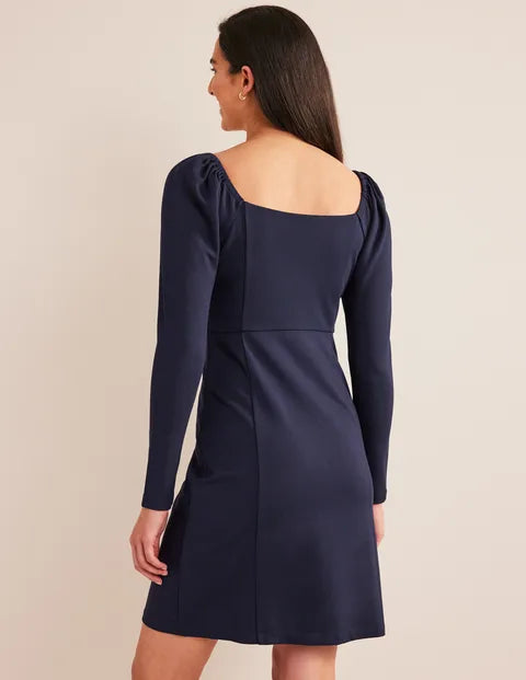 BODEN Square Neck Mini Jersey Dress - The Birdcage