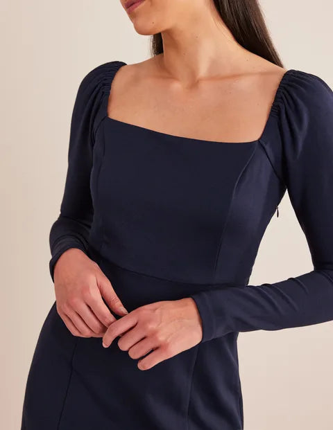 BODEN Square Neck Mini Jersey Dress - The Birdcage
