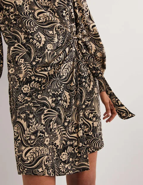 BODEN Wrap Skirt Mini Dress - The Birdcage