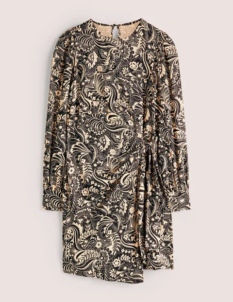BODEN Wrap Skirt Mini Dress - The Birdcage