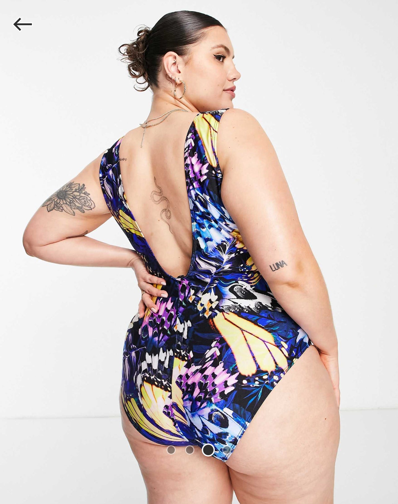 River Island Plus plunge swimsuit in bright purple - The Birdcage