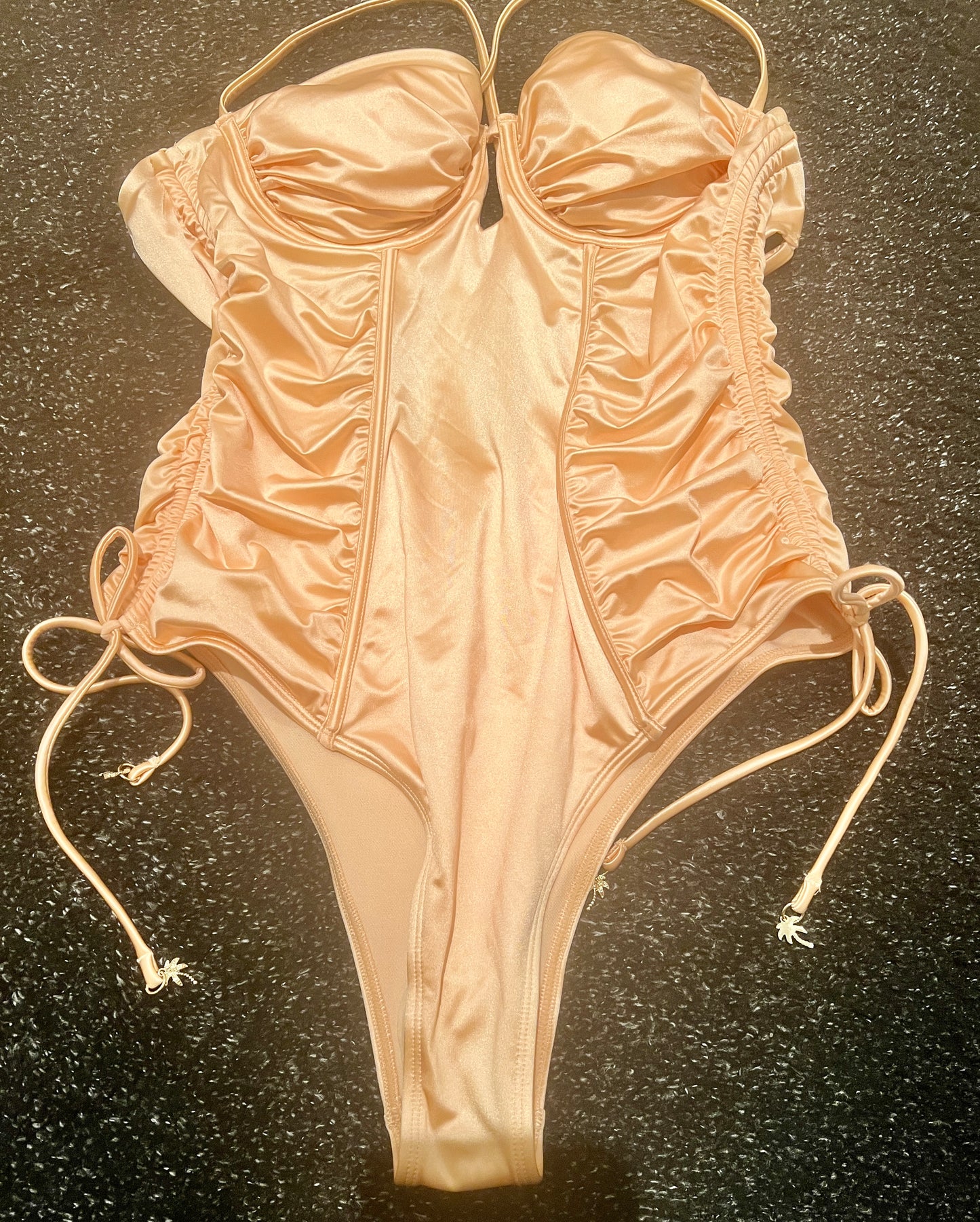 River Island Ruched Balconette Swimsuit - The Birdcage