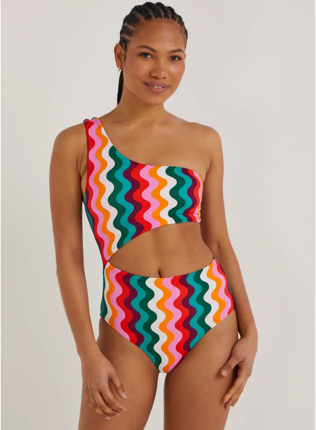 Be Beau One Shoulder Swimsuit