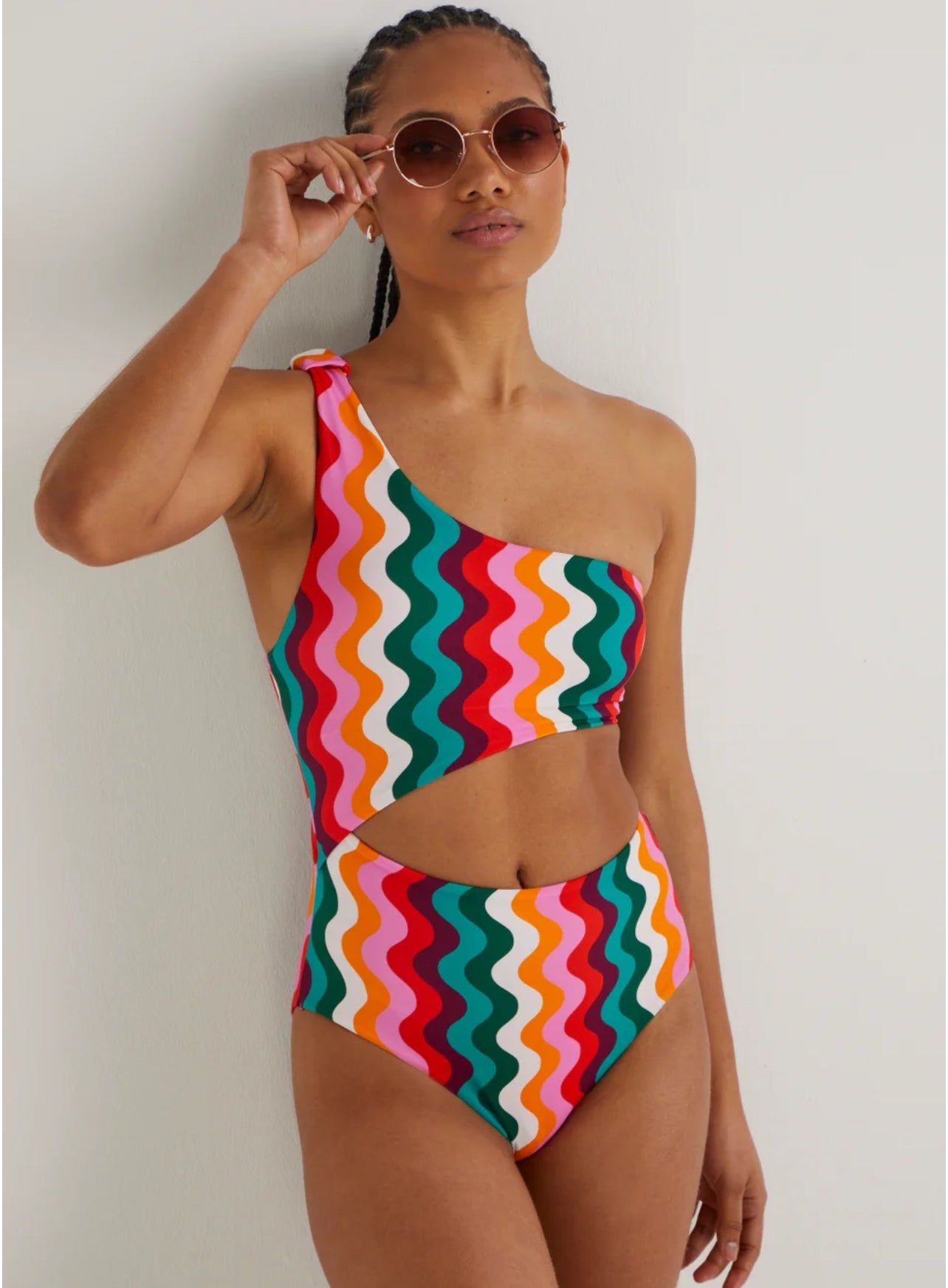 Be Beau One Shoulder Swimsuit