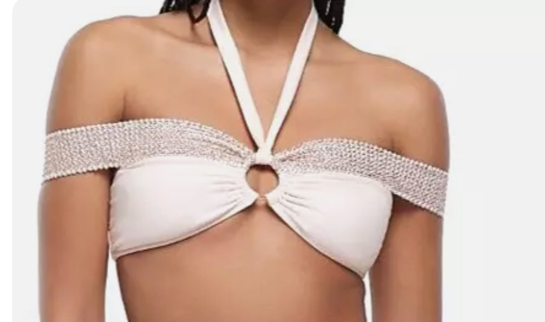 River Island Rose Gold Bikini Top - The Birdcage