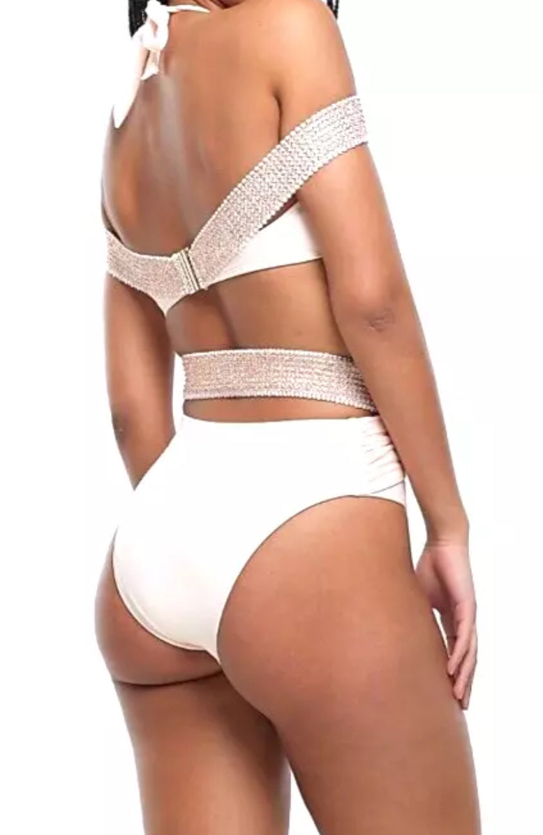 River Island Rose Gold Bikini Top - The Birdcage