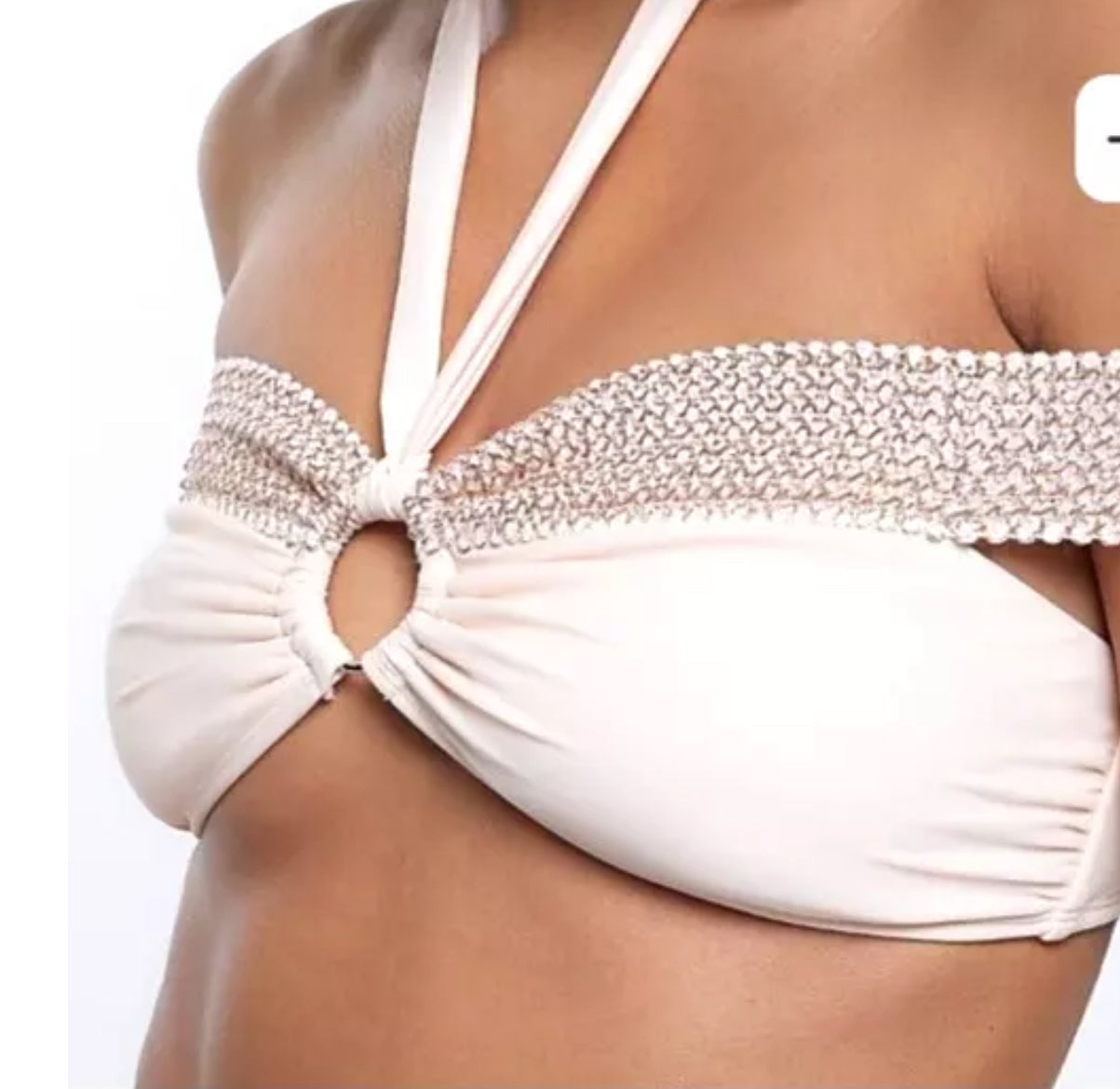 River Island Rose Gold Bikini Top - The Birdcage
