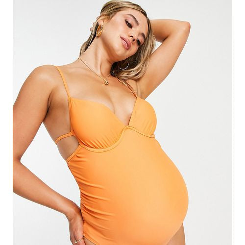 River Island Maternity Orange Swimsuit - The Birdcage