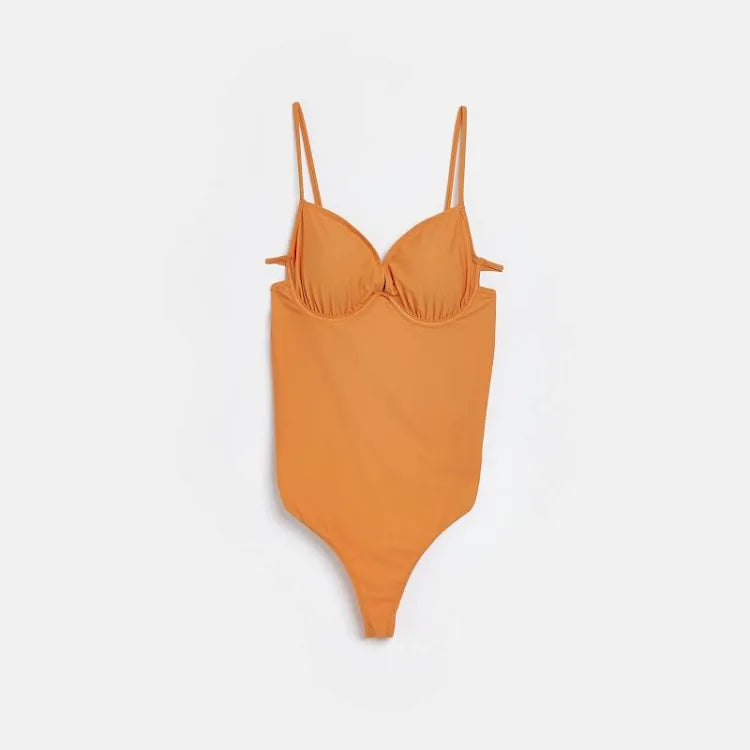 River Island Maternity Orange Swimsuit - The Birdcage