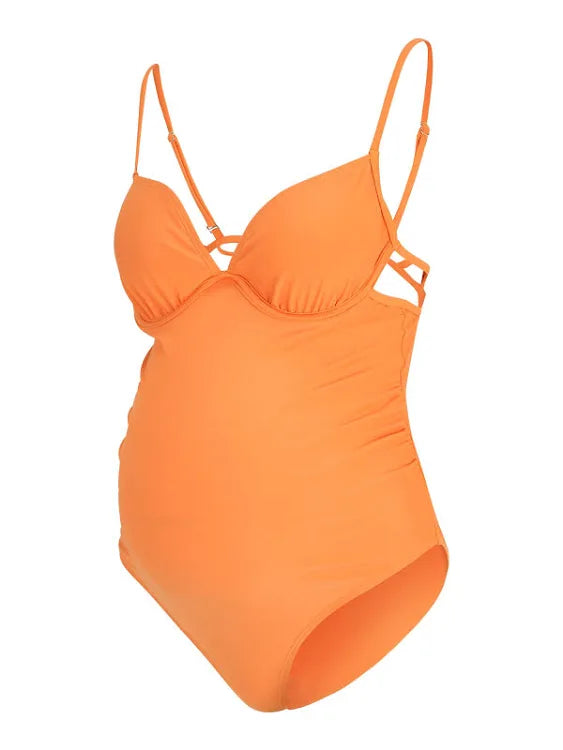 River Island Maternity Orange Swimsuit - The Birdcage