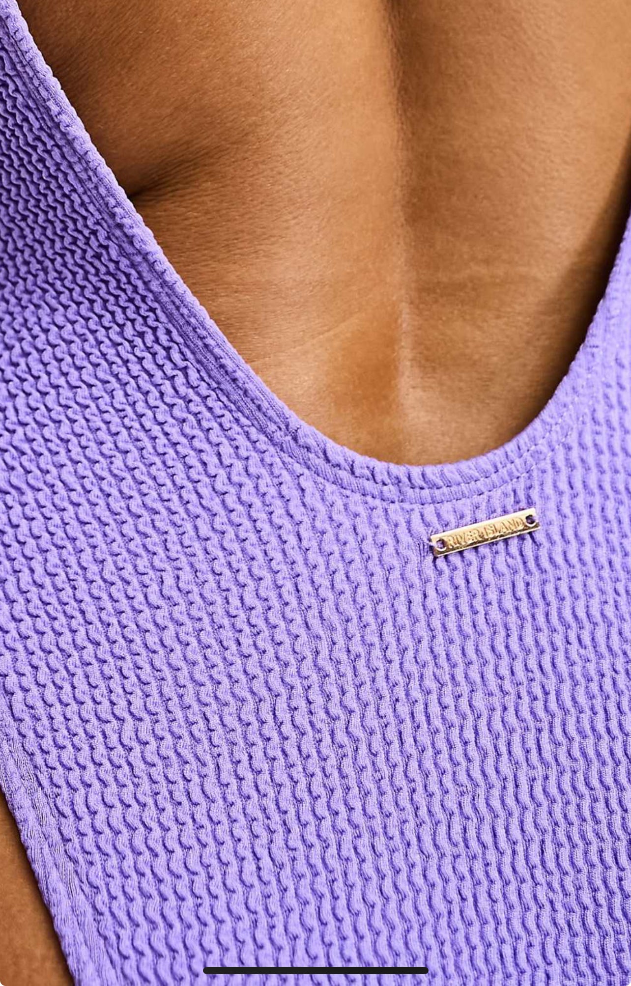 River Island Textured Swimsuit