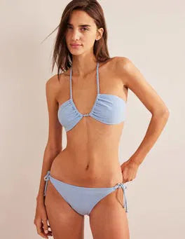 Boden Textured String Bikini Bottoms