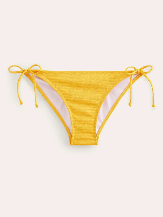 Boden Textured String Bikini Bottoms