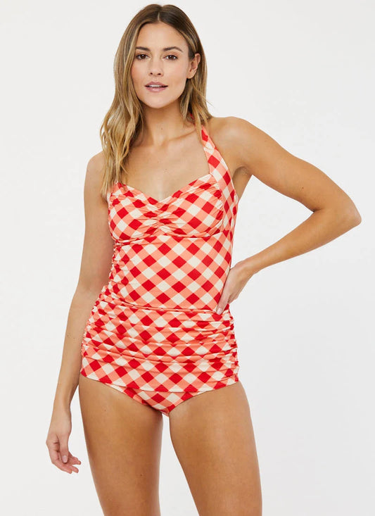 Joanie Clothing Coralie Gingham Swimsuit - RRP £49