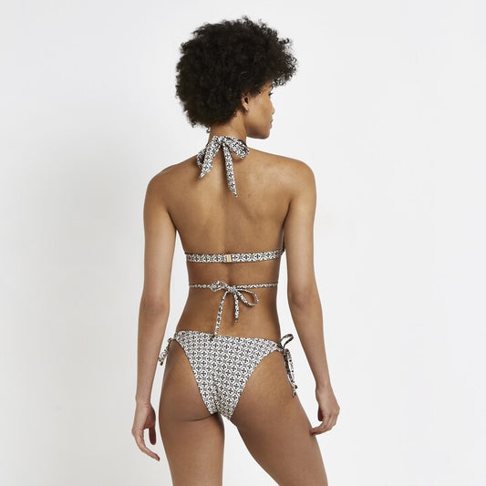 River Island Printed Halter Neck Bikini Top