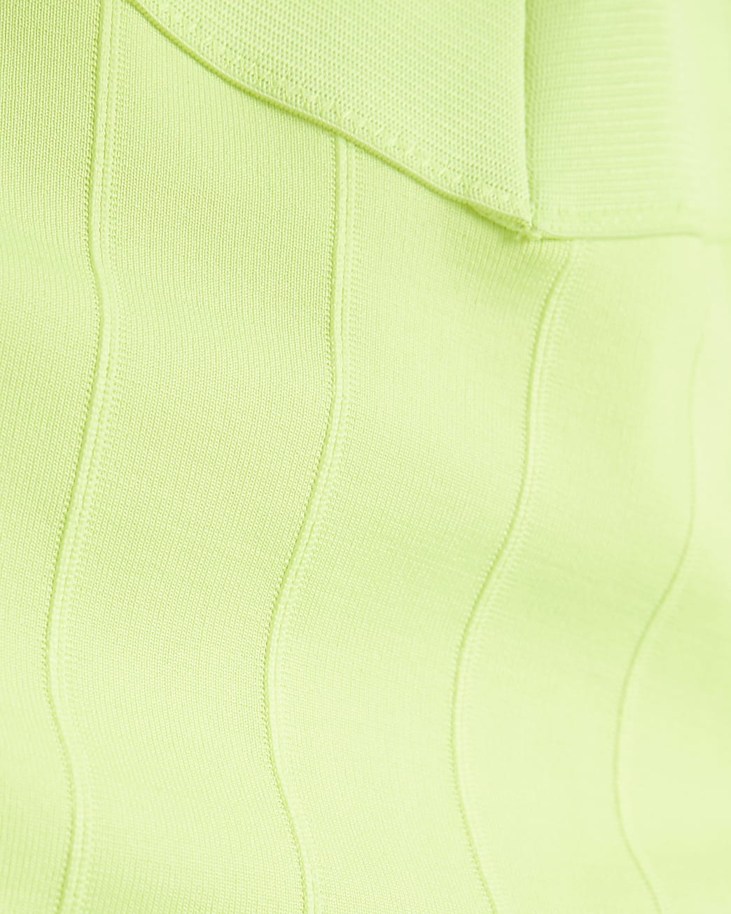 River Island Lime Green Plunge Swimsuit