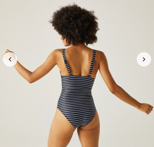 Regatta Sakari Tummy Control swimsuit - Navy stripe