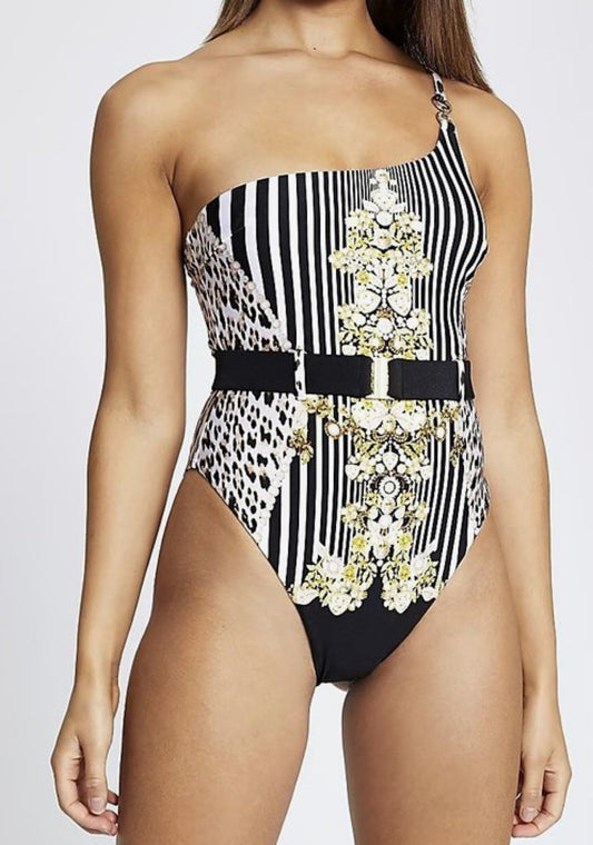 River Island one shoulder swimsuit