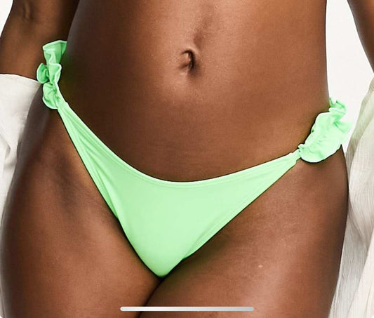 River Island bright frill bikini bottom