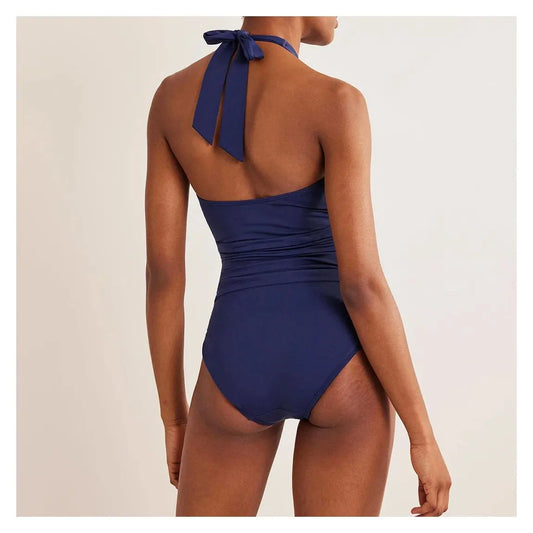 Boden Levanzo Halter Swimsuit - navy