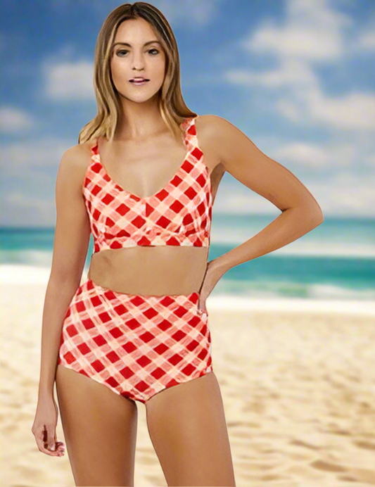 Joanie Clothing gingham bikini top