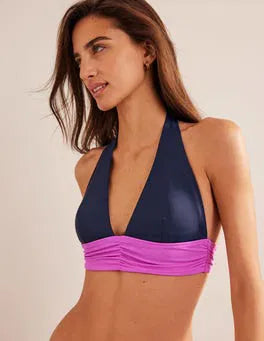 Boden Bow Detail Halter Bikini Top