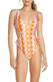 River Island plunge cut out swimsuit