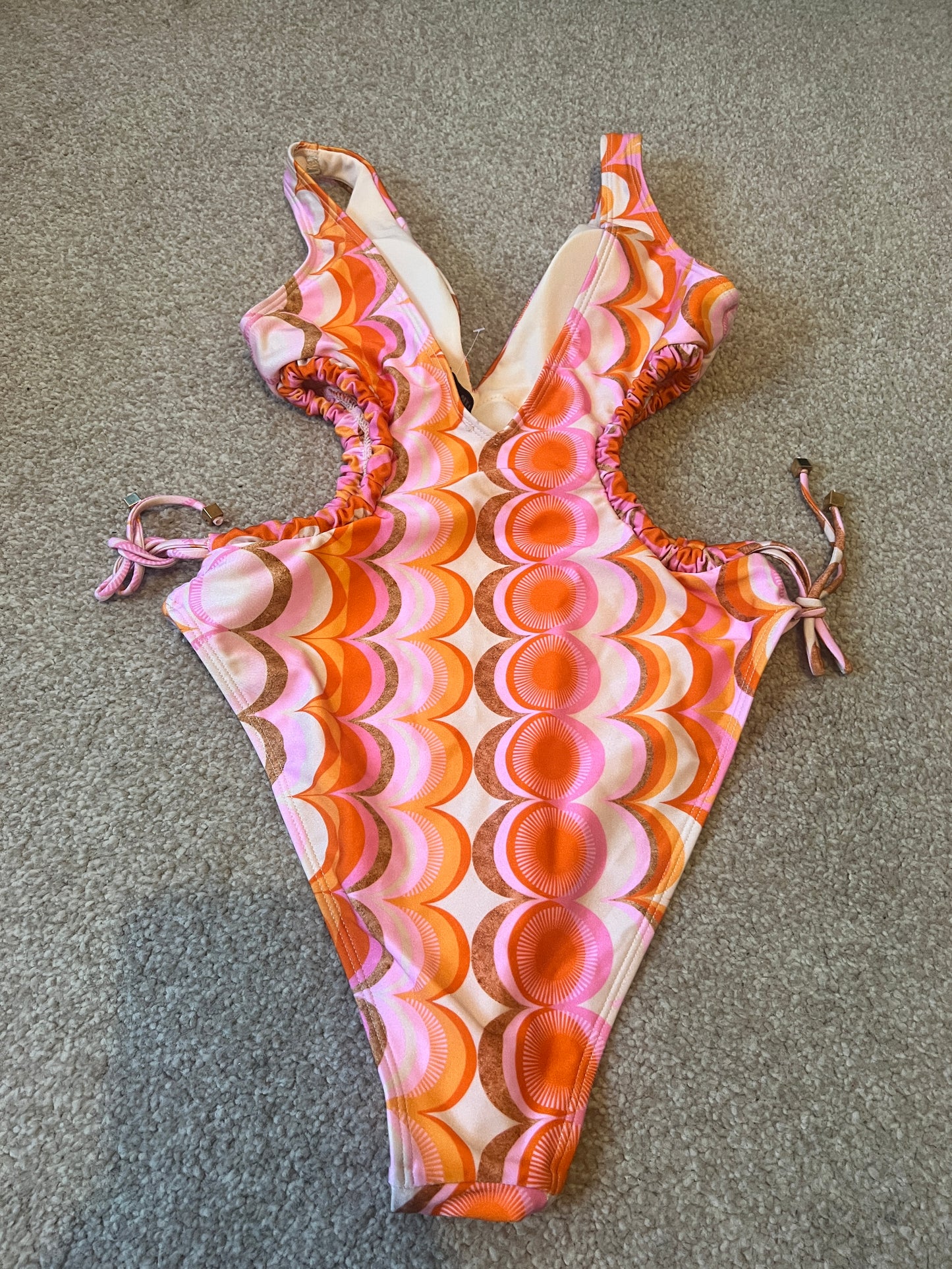 River Island plunge cut out swimsuit