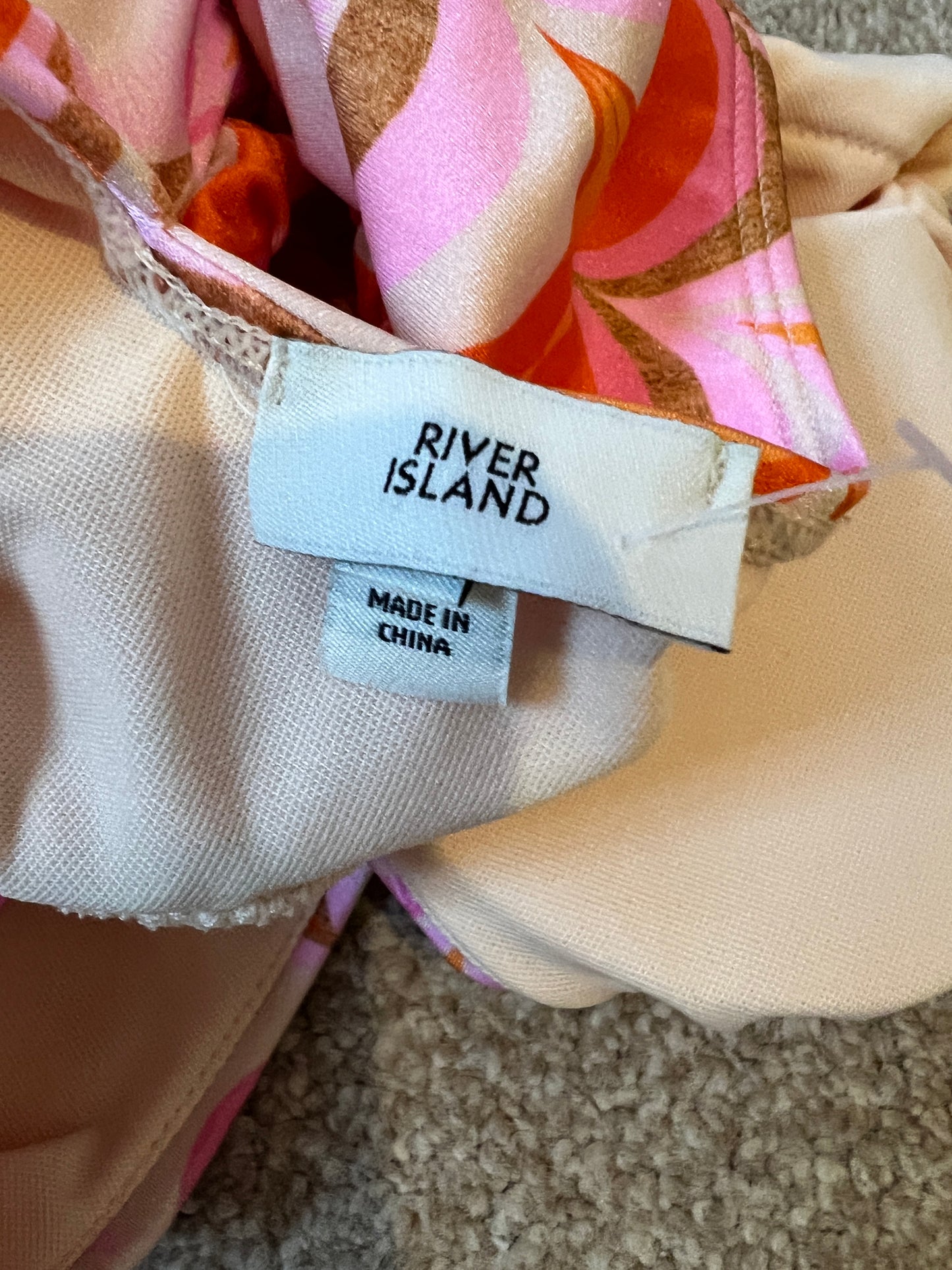 River Island plunge cut out swimsuit