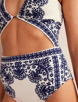 Boden Cut-Out Detail String Swimsuit