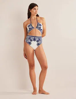 Boden Cut-Out Detail String Swimsuit