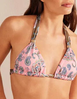 Boden Bead Gather Halter Bikini Top