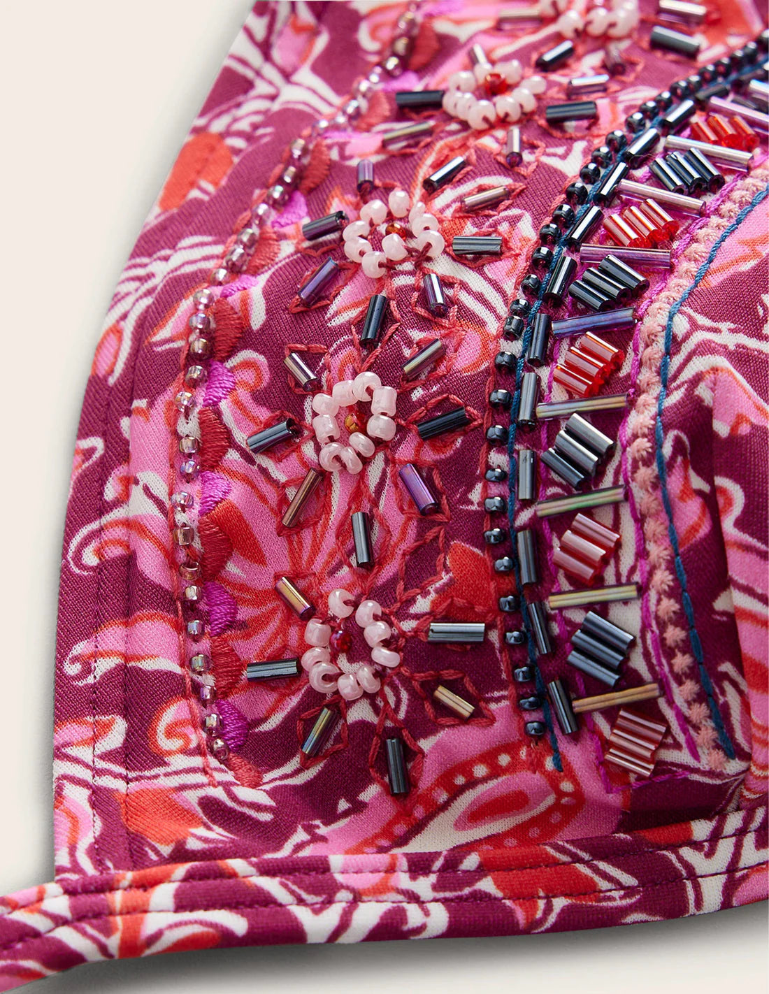 Boden Bead Embellished Bikini Top