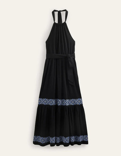 BODEN Embroidered Jersey Maxi Dress - RRP £130 - The Birdcage
