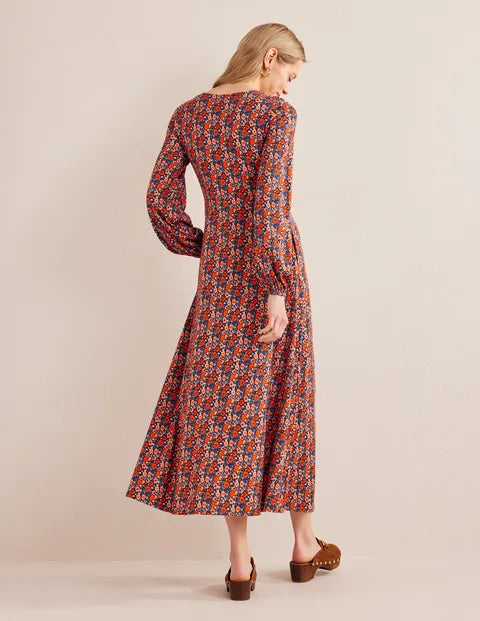 BODEN Keyhole Jersey Maxi Dress