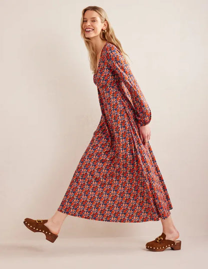 BODEN Keyhole Jersey Maxi Dress