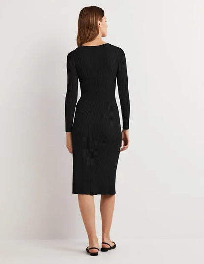 BODEN Ribbed Cut Out Dress