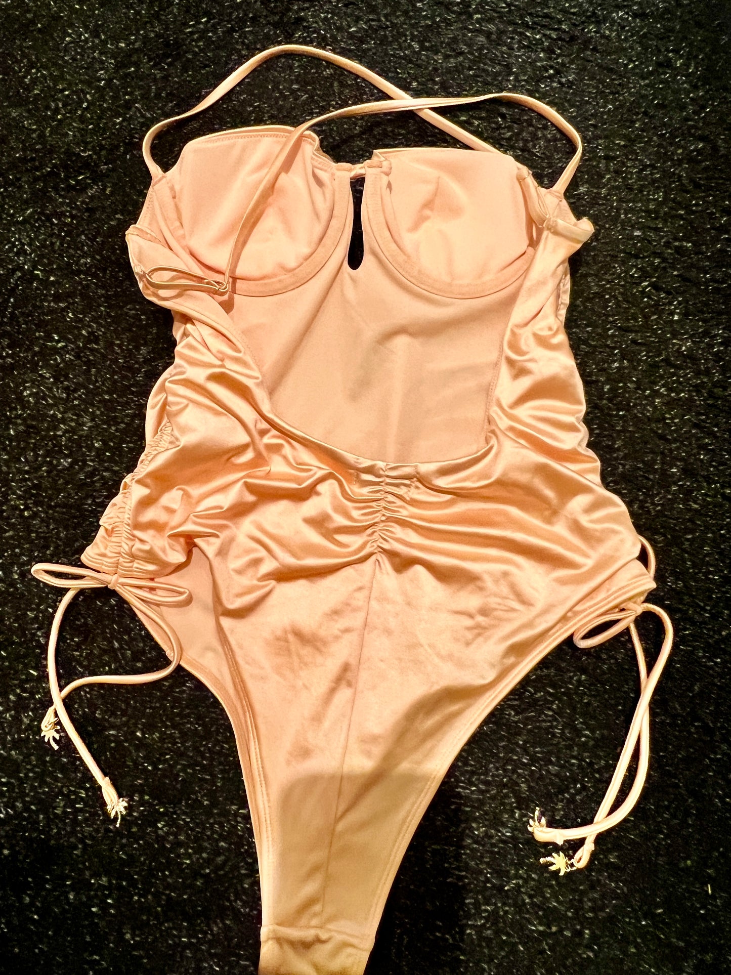 River Island Ruched Balconette Swimsuit